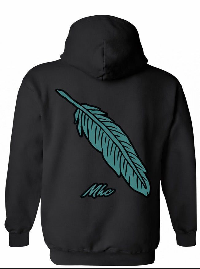Feathered hoodie