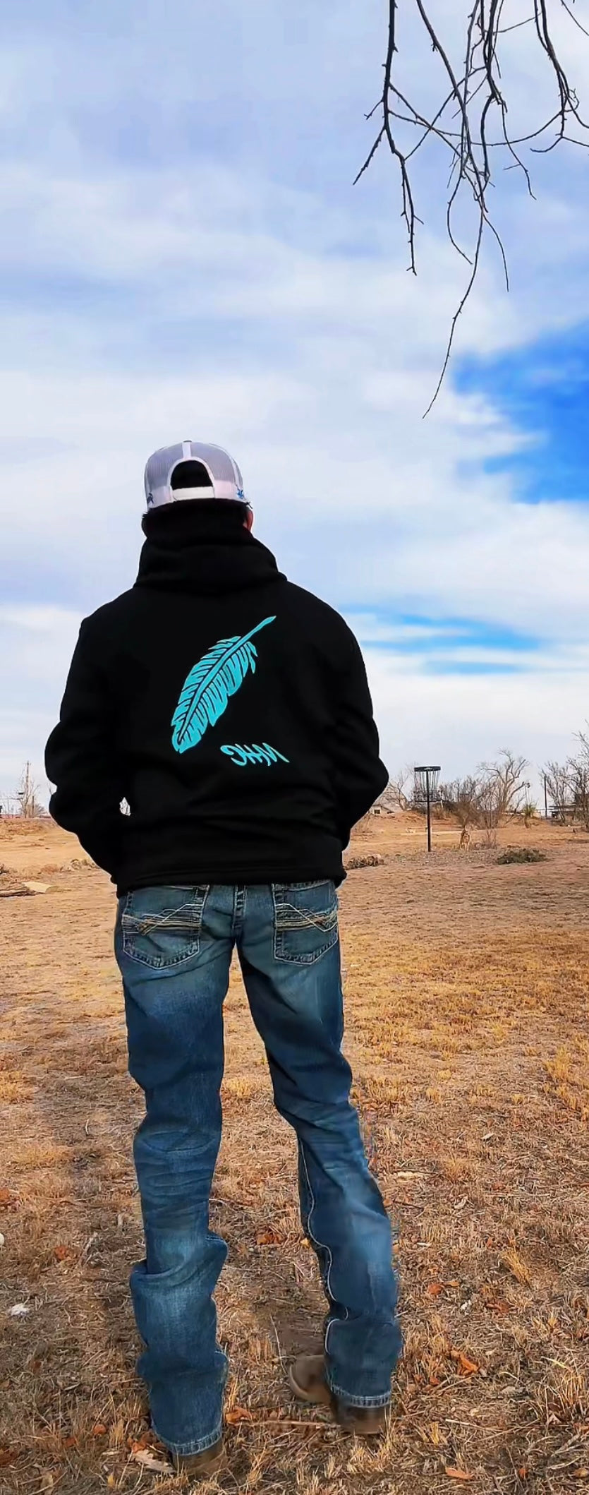 Feathered hoodie