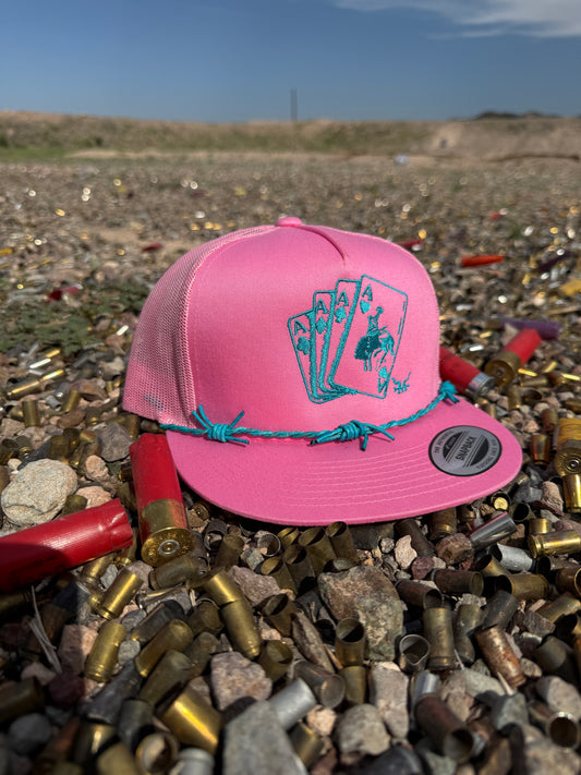 Turquoise pink gambler