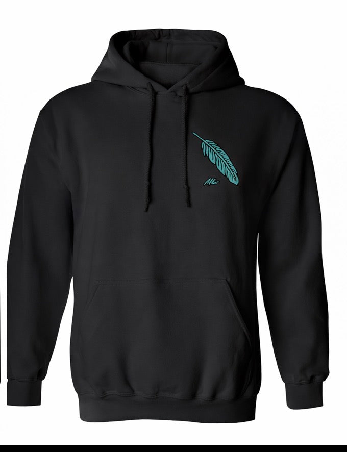 Feathered hoodie